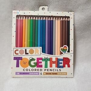 Ooly Color Together Colored Pencils - Set of 24  Classic & Skin Tone Colors